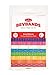 BevBands set of 8 Drink Markers an Everyday Alternative to Wine Charms, Series 1 Rainbow