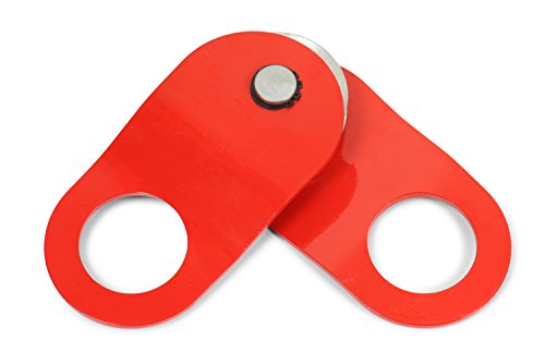 Nordstrand 10T Seilrolle Umlenkrolle Seilzug für Forstseilwinde Seilwinde - 10000 kg, rot, SB01 - 4