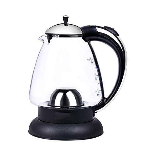 BybAgsBybAgs Kettles, Electric 1.35 Lit Blue Led Illuminated Desktop Automatically Turns Stainless Steel Quick Cook Teapot Kettle Black Fast