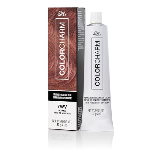 Image of COLORCHARM Permanent Cream Hair Dye | Auburn, Red Violet Hair Colors | Burgundy, Copper, Cherry Cola Shades | 100% Gray Coverage | Vegan, Free of Phthalates & Parabens | 2 oz.