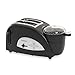 West Bend TEM4500W Quick Egg Bagel and Muffin Wide Slot Toaster with Removable Crumb Tray Features Meat or Vegetable Warming Tray with Egg Cooker and Poacher, 4-Slice, Black