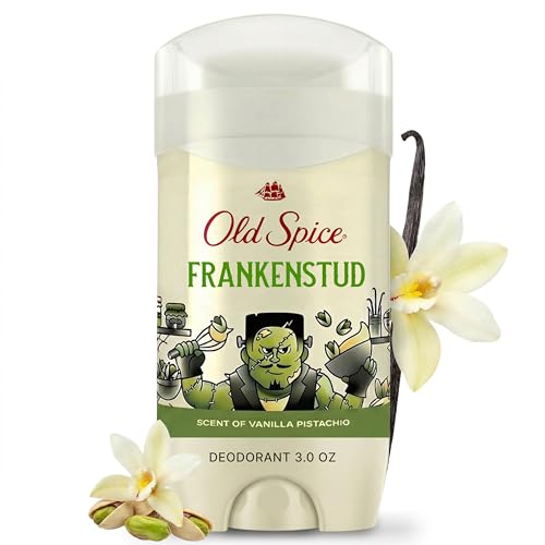 Image of Old Spice Aluminum Free Deodorant for Men, Fallidudes Limited Edition, 24 /7 Frightful Freshness and Odor Protection, Frankenstud with Vanilla Pistachio Scent, 3.0 oz
