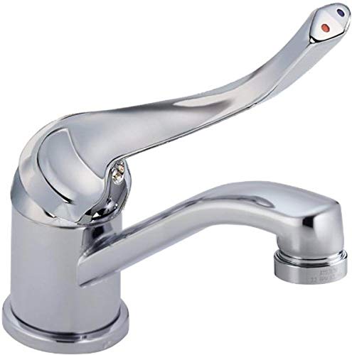 DELTA FAUCET 570LF-06ELH Touch-on-Bathroom-Sink-faucets, Chrome