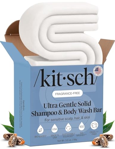 Image of Kitsch Ultra Sensitive 2-in-1 Shampoo Bar and Body Wash Bar Soap - 3.2 oz