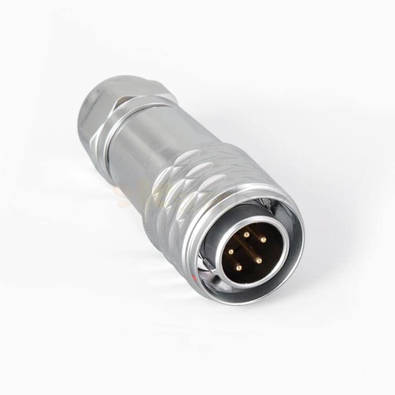 Industrial Quick Push-Pull SF12 5 Pin Male Female Docking Camera Cable Waterproof Metal Circular Aviation