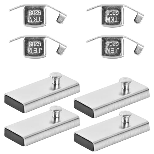4 Piezas Guia de Costura Magnetica,Guia Magnetica Maquina Coser,Guía de Costura Guía de Costura Recta de Metal,Guía de Costura Metálica para Guía Máquina de Coser Profesionales Accesorios de Costura.
