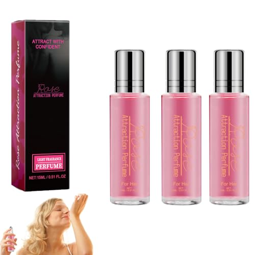 Perfume de feromonas para mujer, perfume de feromonas para mujer, perfumes de larga duración para atraer a hombres, perfume de viaje para mujer (3 unidades)