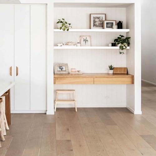QEEIG Floating Shelves for Wall 55.1" Extra Long - Wall Mounted Shelf Bathroom Kitchen Living Room Bedroom Farmhouse Home Decor Display Bookshelf Large 55.1 x 9.3 inch Set of 2, White (008-140W) by QEEIG - Image 5