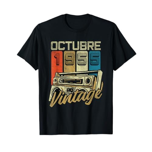 Octubre 1955 Vintage - 69 Años Regalo Cumpleaños Hombre Camiseta