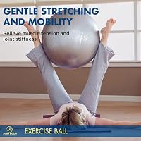 ProBody Pilates Yoga Ball - Gym Grade Exercise Ball (Blue, 65cm) — image 6