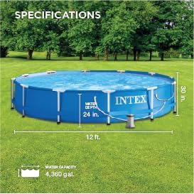 Miniatura 3 de Intex Easy - Piscina con marco de metal con bomba de filtro Sistema de filtrado Beige