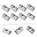 MUCKLILY 15pcs Shrapnel Nut Block Elastic Spring Nuts for Industrial Aluminum Profiles High Hardness Steel Forging Suitable for CNC Routers Printers Robotics Projects