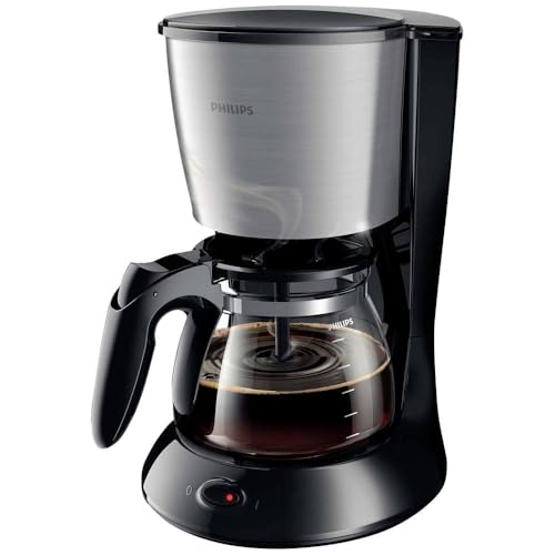 Philips Daily Collection HD7462/20 Drip Coffee Maker 1.2L 15cups Black Stainless Steel - Coffee Maker