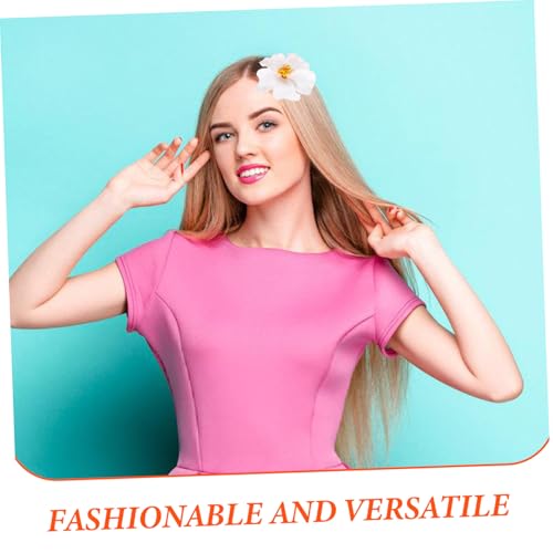 Barrettes fleurs colorées en lot de 3 : épingles décoratives solides et légères - 7