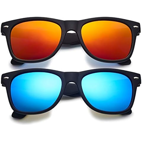 LEICO FASHION Kids Polarized Retro Sunglasses for Boys Girls Age 3-12 Shatterproof Rubberized Frame UV Protection Toddler Children Sun Glasses Cover