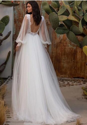 Wedding Dresses for Bride Long Sleeve Boat Neck Button Back Crepe Satin Wedding Gown2