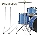 3pcs Floor Tom Legs Floor Tom Feet Replacement Parts for Tom Drum Percussion Instrument Metal Non-Slip DIY Hardware