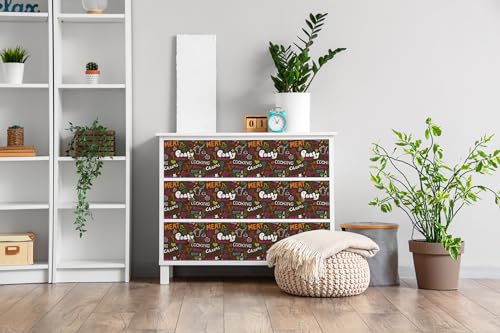 Inscripciones de cocina Wallfluent autoadhesivas en papel pintado mate decorativo de 100x50 cm 3
