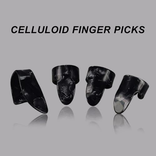 Liyacial Guitar Slide, 2 Glass Slides & 1 Steel Guitar Slide for Electric and Acoustic, With 3 Finger Picks, 1 Thumb Pick & Portable Box for Guitar and Bass, Medium (6 cm) - image 6