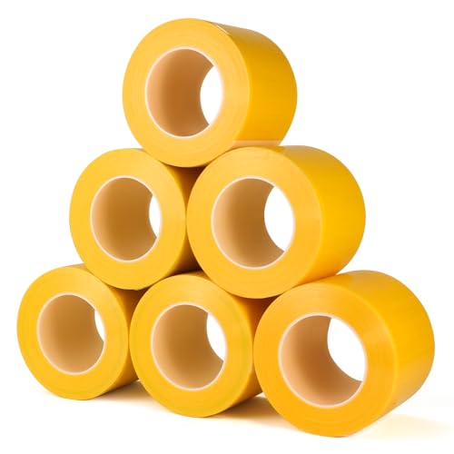 JMU Yellow Barrier Film, 6 Rolls Dental Tattoo Barrier Tape 4" x 6"