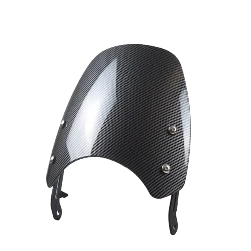 Pare-brise saute-vent look carbone pour Triumph Bonneville T120 T100 et Thruxton 900