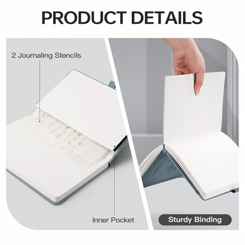 Image of EMSHOI Blank Journal Notebook, 192 Pages, A5 Size (5.7'' x 8.3'')