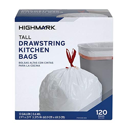 Highmark Trash Bags, 13 Gallons, Box of 120, DP08488