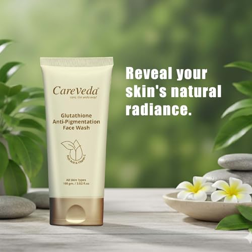 Image of CareVeda Glutathione Anti-Pigmentation Face Wash Enriched with Kojic Acid & Vitamin E 100gm