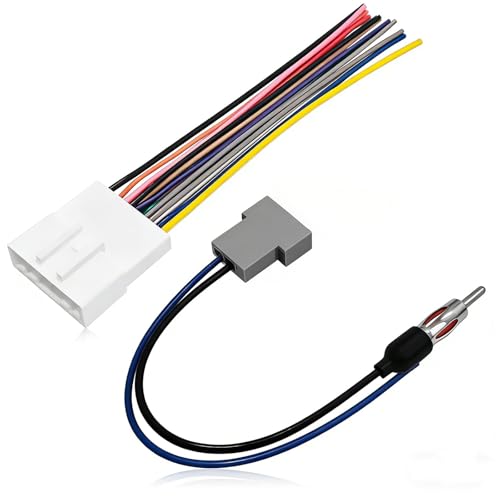 KoiLuvGo Radio Wiring Harness Kit with Antenna Adapter & Steering Wheel Control Wire Install Aftermarket Stereo Wire Cable Connector Adaptor Compatible with 2008-2013 Infiniti/Subaru