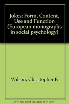 Hardcover Jokes: Form, content, use, and function (European monographs in social psychology) Book