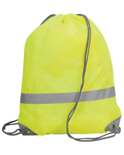 Shugon - Mochila saco/mochila cordas de alta visibilidade modelo Stafford - 13 litros, verde