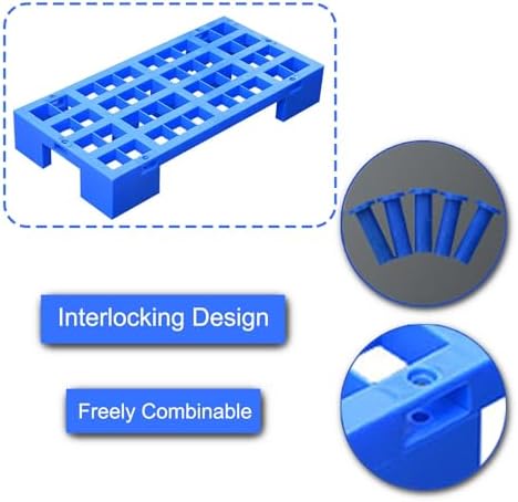 Breathable Plastic Ventilation Pallet - 90cm Raised Floor Riser, Splicable Article Rack, Water Permeable Storage Solution for Kitchen & Balcony, Durable & Functional
