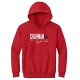 500 LEVEL Aroldis Chapman Boston Elite Youth Hoodie Sweatshirt (Red, Small)