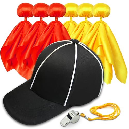 Drapeaux de football lot de 6 pour éviter les erreurs d'arbitrage en match jaune rouge