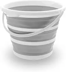 Balde Dobrável Retrátil Flexível 10L Silicone Com Alça - Genérico