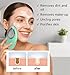Rechargeable Silicone Facial Cleansing Brush & Face Scrubber, Water-Resistant Electric Face Exfoliator with LED Light, 6 Vibration Modes, Deep Cleansing Brush for All Skin Types, Men & Women