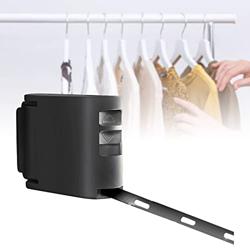 Ligne à linge réglable noire pour optimiser le séchage sur votre balcon - 5
