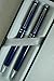 A.T Cross Classic Executive Companion Avatar Midnight Blue Lacquer and Extremely Polished Chrome Appointments with Distinctive Cross Special Signature Mid Rings, Pen and 0.7MM Pencil Set.