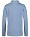 IZOD boys Long Sleeve Feeder Stripe Quarter Zip Pullover, Lightweight, Chambray Blue, 8