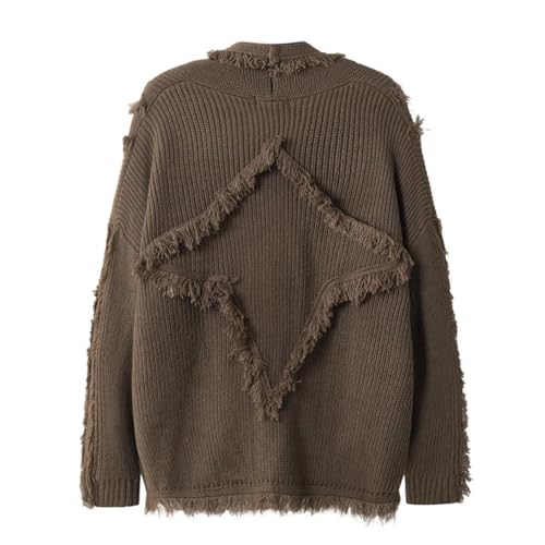 Men and Women Tassel Cardigan Sweater Shawl Collar Oversized Sweater Tops Warm Fashion Streetwear3