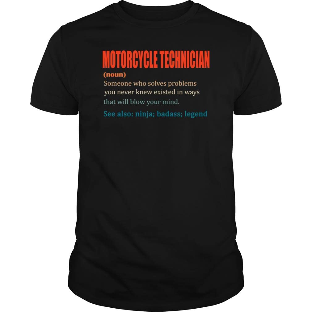 Motorcycle Technician Ninja Badass Legend - Unisex Tee Black