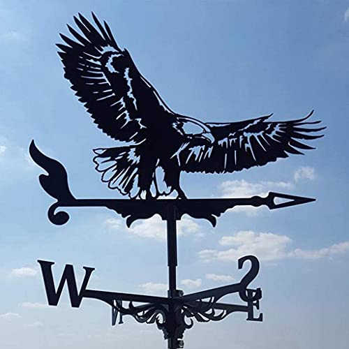 Yunqin Metal Weather Vane Wind Direction Measuring Instrument Roof Installation Weather Vane Farm Scene Garden Art Deco Accessories thumb #3