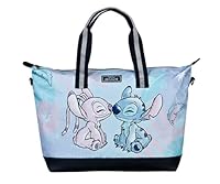 Undercover - Disney Stitch Weekender - Tragetasche mit süßem Stitch Motiv - geräumiges Hauptfach inklusive kleinem Reißverschlussfach - 2 Tragegriffe und Schulterriemen