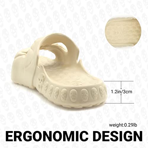 Cheval Skull Slide Sandals For Women Men Anti-Slip Cushioned Slippers Eva Thick Soft Slides Open Toe Slide On Indoor Outdoor Beach Pool Sandals #TOP1
