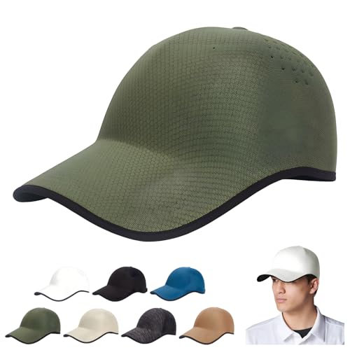 Image of Seamless Sports Baseball Cap, Ultra-Breathable Baseball Hat for Men Women, Solid Color, Quick-Drying