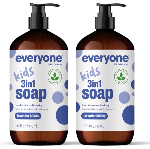 Everyone 3-in-1 Kids Soap, Lavender Bubble Bath &amp; Shampoo, 32 oz 2-Pack