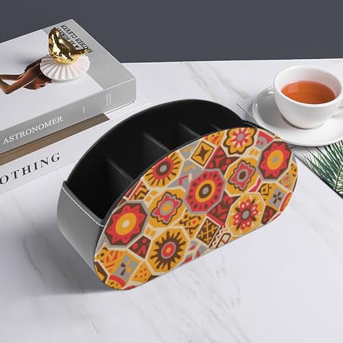 Support de télécommande à motif géométrique pour une table basse ordonnée - 7