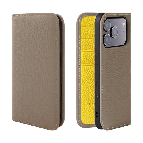 HANATORA for iPhone 17Pro P[X 蒠^ {v X}zP[X X}z X^h R[hz_[ t VNJ[tU[ Mtg }OlbgȂ O[W + CG[ PH-17Pro-Grege-YL Mtg aMt