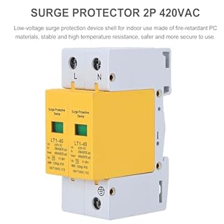 Scaricatori Di Sovratensione 2P,420VAC Scaricatore Di Fulmini Dispositivo Di Protezione Contro Le Sovratensioni A Bassa Tensione SPD CC Protezione Fotovoltaica Contro I Fulmini