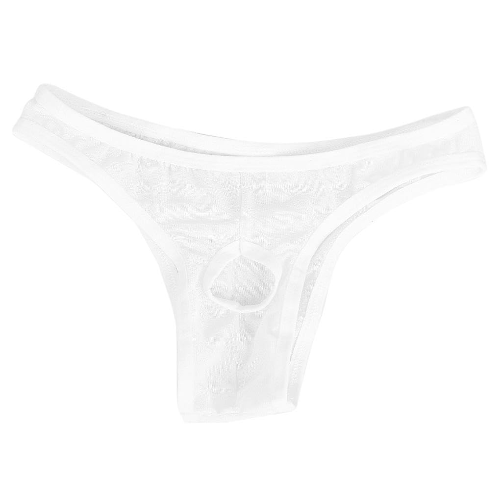 Men's Charming Mesh G-String Underwear Pouch Brief Thong Bikini Opening Panty White | Clothing Shoes & Accessories | Mens Clothing | Underwear | 1 x Men's Panty-image-45